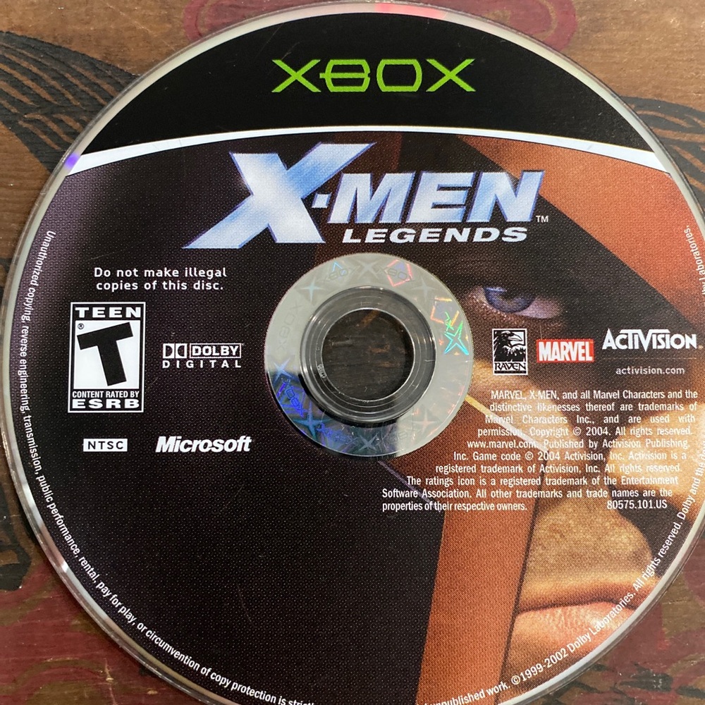 X-MEN Legends game for XBOX original